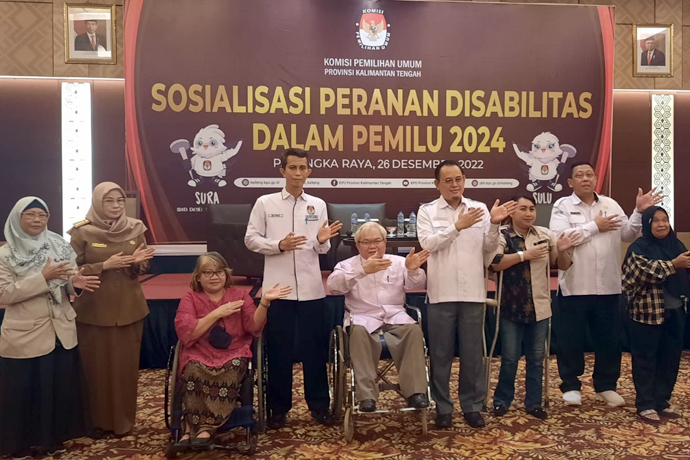 Peran Disabilitas Dalam Pemilu 2024 Disosialisasikan - Prokalteng