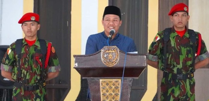 Bupati Lamandau Hendra Lesmana, menghadiri sekaligus membuka Musyawarah Daerah (Musda) II Muhammadiyah dan Aisyiyah Kabupaten Lamandau, di Aula Bappeda, Minggu (21/5/2023). (FOTO:BIB/FREE)