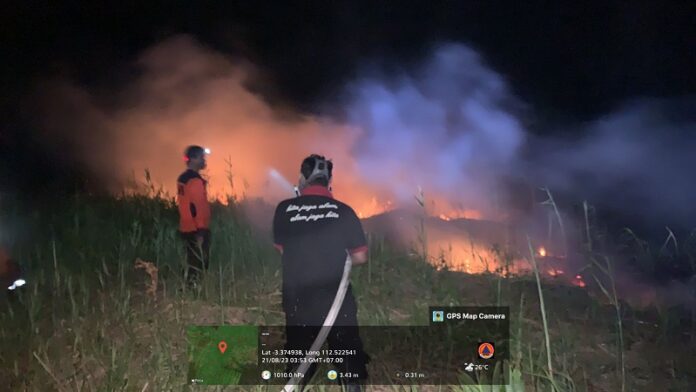 Lahan di Lingkar Kota Terbakar, Luasnya Diperkirakan 6 Hektare